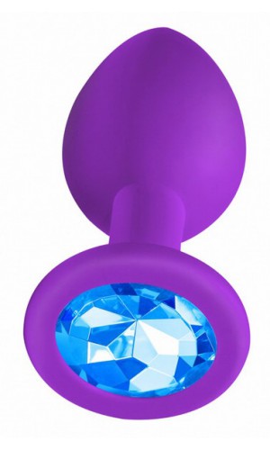 Анальная пробка Emotions Cutie Large Purple light blue 