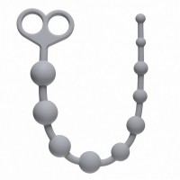Анальная цепочка Orgasm Beads Grey из силикона