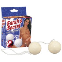 Шарики вагинальные Sarsh's Secret, пластик, белые