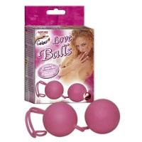 Шарики вагинальные Nature Skin Love Balls, розовые
