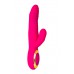 Вибратор с подогревом для двойной стимуляции JOS NEGA, розовый, 22 см
