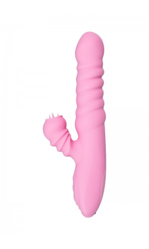 Вибратор JOS LIXY, с функцией UP&DOWN, силикон, розовый, 23 см