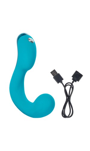 Вибромассажер Key G-точки SKYE, голубой, USB, силикон, 13см