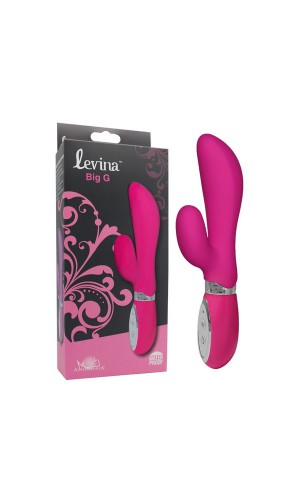Вибратор Levina-Big G Pink, силикон, 30 режимов? 17см
