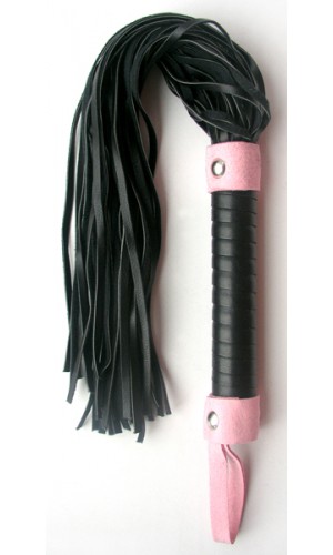 Плеть Notabu из ПВХ, чёрно-розовая 90066-6