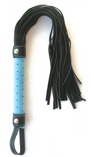 Плеть Notabu из ПВХ, чёрно-голубая 90067-2     
