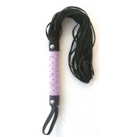Плеть Notabu из ПВХ, чёрно-фиолетовая 