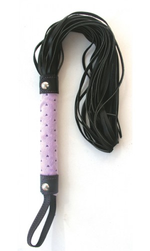 Плеть Notabu из ПВХ, чёрно-фиолетовая 