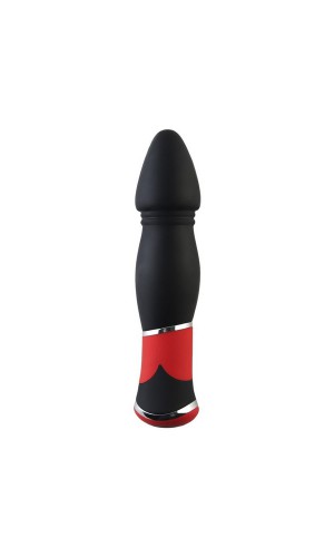 Вибратор TOYFA Black&Red, 10 режимов, черный, 11,4 см