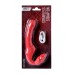 Безремневой страпон BLACK & RED BY TOYFA с вибрацией, силикон, красный, 35 см