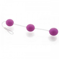 Анальные шарики Sexus, фиолетовые 19,5см
