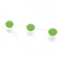 Анальные шарики Sexus  зелёные, 19,5см