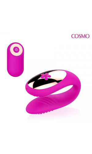 Вибромассажёр "COSMO" с пультом Д/У, 10 режимов вибрации, розовый