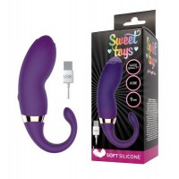 Вибромассажёр Sweet Toys USB, 20 режимов, силикон, фиолетовы...