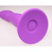 Вибратор-втулка Cosmo на присоске, силикон, фиолетовый, 12см