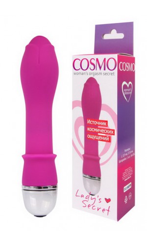 Вибромассажёр"Cosmo", 20 режимов, силикон, розовый, 14 см