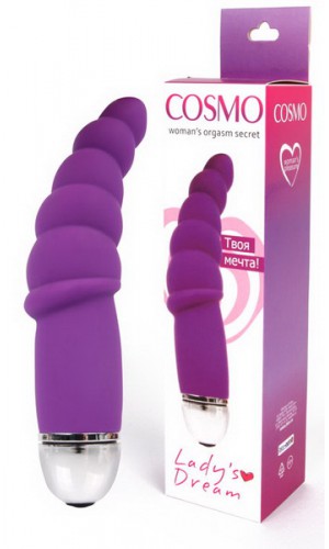 Вибромассажёр"Cosmo", 20 режимов, силикон, розовый, 14 см