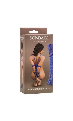 Веревка Bondage Collection Blue 3m, голубая