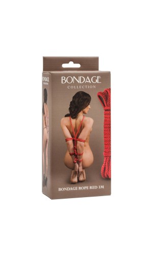 Веревка Bondage Collection Red 3m, красные