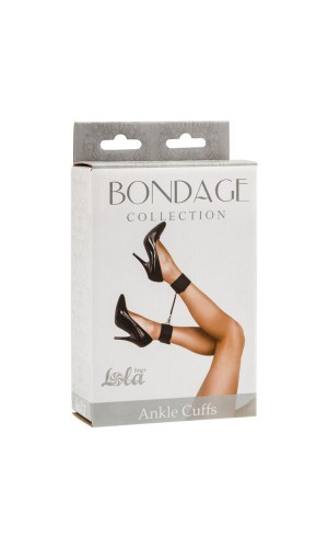Поножи Bondage Collection Ankle Cuffs One Size, чёрные