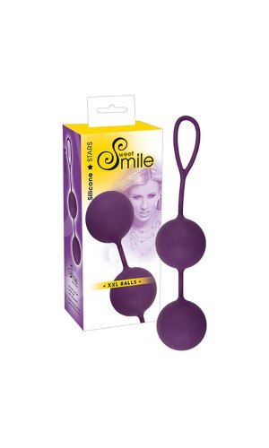 Шарики вагинальные SMILE XXL Balls, силикон, фиолетовые