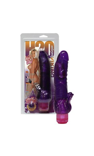 Вибратор с отростком H2O Viking Wet, силикон, фиолетовый, 23см