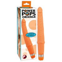 Анальный вибратор  Power Pops оранжевый, 17см