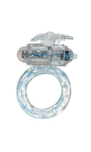 Виброкольцо для клитора на пенис Flutter-Ring Clear