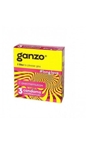 Презервативы GANZO LONG LOVE № 3 для продления полового акта